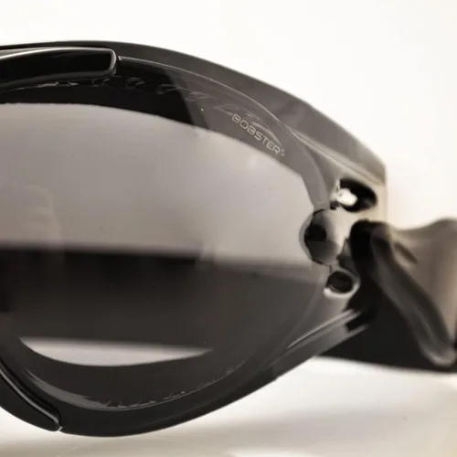 Vista 4 de Bobster ® Phoenix, Marco de brillo negro, lentes ahumados, ámbar y transparentes
