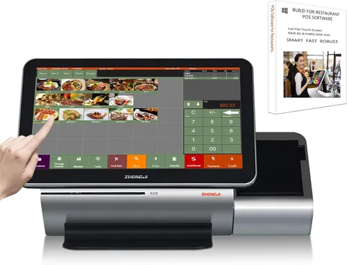 Vista 8 de Nuevo sistema táctil POS para restaurantes y bar Software caja registradora con 3 1/8 "impresora térmica SET01
