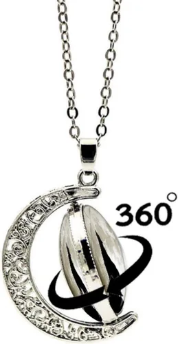 Vista 3 de IPMIDZHI Collar con colgante de lobo luminoso para mujer, lobo aullando y luna, regalos de joyería para mujeres, niñas, mamá, cumpleaños, Navidad