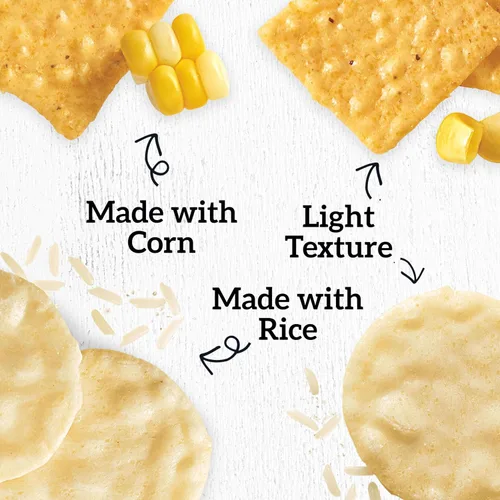 Vista 4 de Good Thins Paquete variado de galletas de arroz y maíz sin gluten, 4 cajas