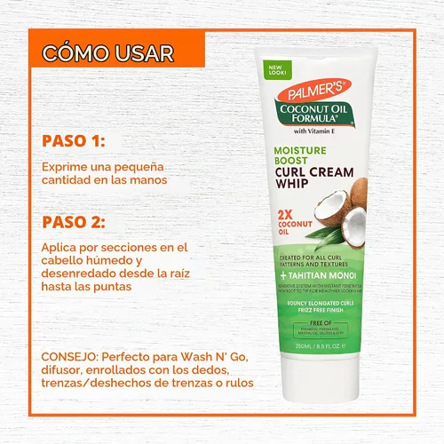 Vista 7 de Palmer's Crema batidora para rizos Moisture Boost con fórmula de aceite
