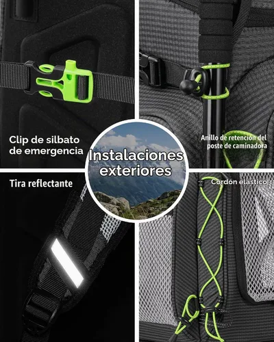 Vista 7 de Pecute Mochila para gatos, mochila transportadora de mascotas para Negro