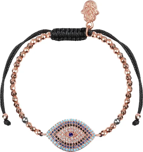 Vista 8 de KARMA AND LUCK - Camina con integridad - Pulsera de hematita genuina para mujer en tono dorado de 5.5 a 7.5 pulgadas con cierre de cordón ajustable