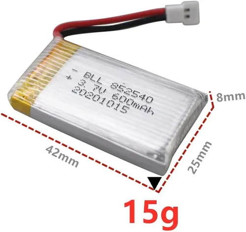Vista 2 de Accesorios 5 unids 3.7 V 600 mAh Lipo batería con 5 en 1 cargador para Syma X5C X5C-1 X5A X5 X5SC X5SW H5C V931 S5C S5W SS40 FQ36 T32 T5W H42