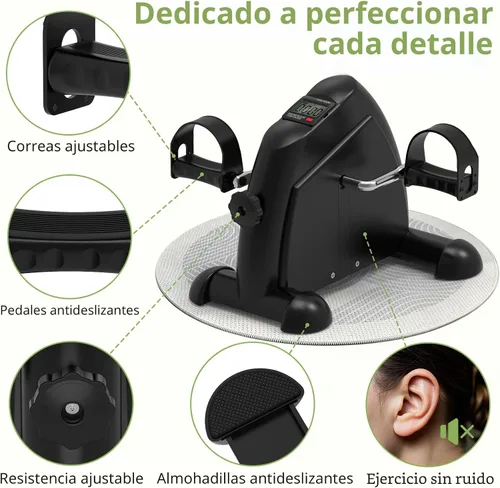 Vista 5 de FITKS360 Under Desk Elliptical & Mini Exercise Bike - Seated Electric Leg Exerciser Under Table Oval Electric - Seniors Sit Exerciser Fully