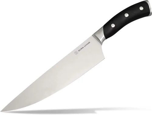 Vista 13 de DURA LIVING Cuchillo de pelar, cuchillo de cocina profesional de 3.5 pulgadas, cuchillo alemán de acero inoxidable de alto carbono ultra afilado