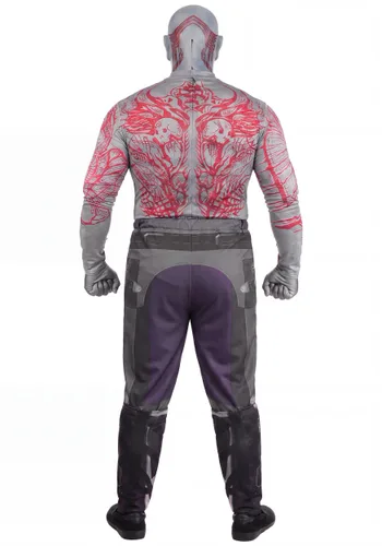 Vista 2 de Disfraz Deluxe de Marvel Drax Talla Plus para Hombre Multicolor
