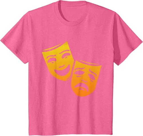 Vista 40 de Comedia y tragedia griega teatro máscaras camiseta