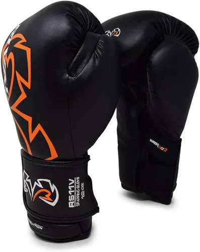 Vista 3 de Guantes de boxeo RIVAL RS11V Evolution para sparring, acolchado extra grueso de 5 cm, sistema V-Strap Wrist Lock 2, compartimento para manos grande