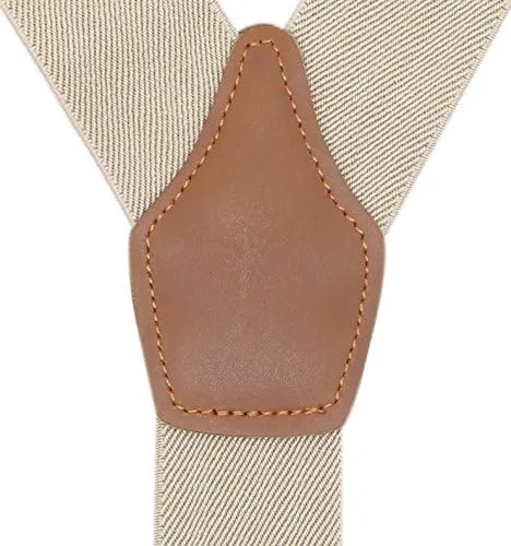 Vista 2 de Clip de cuero y tirantes del botón para los hombres estilo Y-Back para los trajes formales