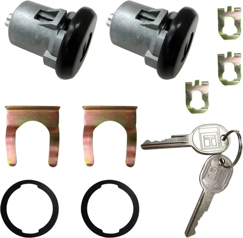 Vista 9 de Par de cilindros de bloqueo de puerta de repuesto con llaves para Chevrolet Monza 1975-1980
