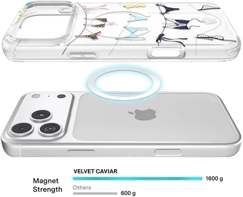Vista 158 de VELVET CAVIAR Funda para iPhone 15, compatible con MagSafe, probada contra caídas de 10 pies, fundas protectoras de diseño, leopardo color rosa