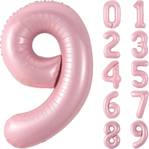 Vista 163 de Globos gigantes de números negros de 40 pulgadas, globos de aluminio de Mylar con helio para cumpleaños, globo número 0 para decoración de fiestas