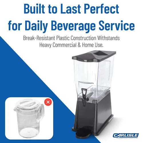 Vista 6 de Dispensadores de bebidas Carlisle TrimLine Premium, Negro, 1