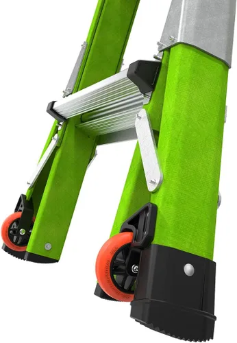 Vista 16 de Little Giant Escaleras Dark Horse 2.0 FG 13', verde de alta visibilidad