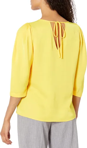 Vista 2 de Karl Lagerfeld Paris Womens Soft Cut Out Back Blouse