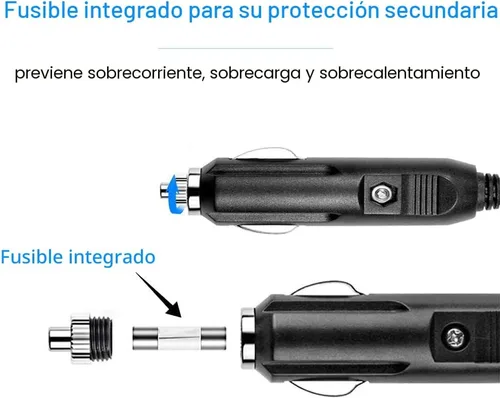 Vista 8 de Cargador de coche USB de múltiples puertos, 96W 6 puertos QC3.0 adaptador rápido múltiples puertos, con cuatro puertos de carga rápida 3.0