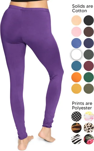 Vista 3 de STRETCH IS COMFORT - Leggings a la rodilla para mujer, elásticos, de algodón y elastano, tallas XS - 7X de adulto