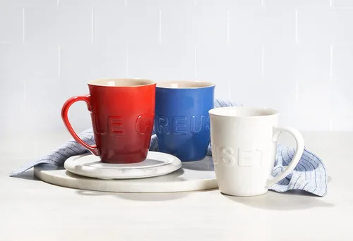 Vista 5 de Le Creuset - Taza de cerámica extra grande de 20 onzas con logo, alcachofa