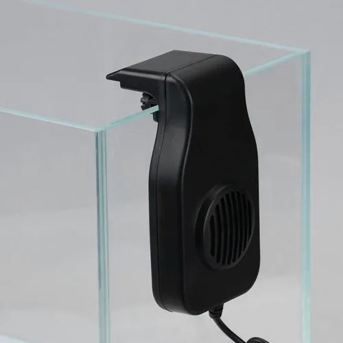 Vista 4 de Zerodis Mini ventilador de enfriamiento del acuario, enchufe ultra 100 240V del accesorio de la reducción de temperatura del silencio de los pescados