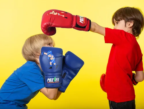 Vista 6 de Guantes de boxeo juveniles para niños, ideales para boxeo, kickboxing, Muay Thai, UFC, MMA - Guantes de boxeo pesados para principiantes y niños