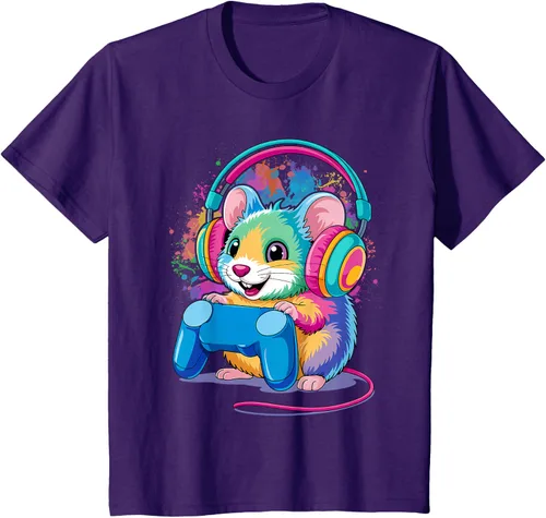 Vista 16 de Mouse Gaming Animal Video Games Funny T-Shirt