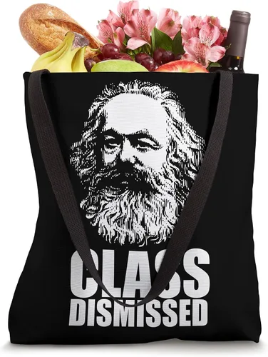 Vista 4 de CLASS DISMISSED Karl Marx Funny Communist Meme Bolsa de regalo