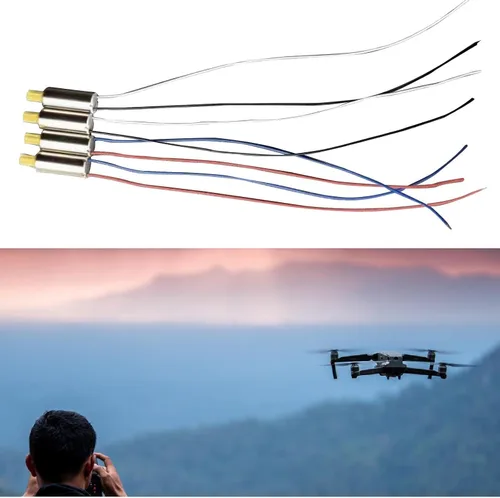 Vista 3 de Piezas de reparación del motor de drones RC Modificación positiva Motor negativo CW CCW Motor para E99 Drone, 4 unids