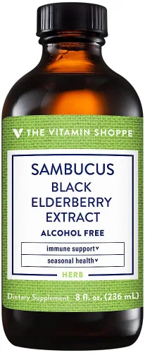 Vista 4 de The Vitamin Shoppe Sambucus Extracto de saúco negro (8 onzas líquidas)