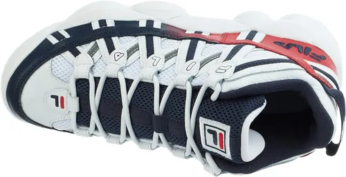 Vista 2 de Fila Zapatos de espagueti Stackhouse para hombre 125 Blanco/Azul Vestido/Rojo Fila