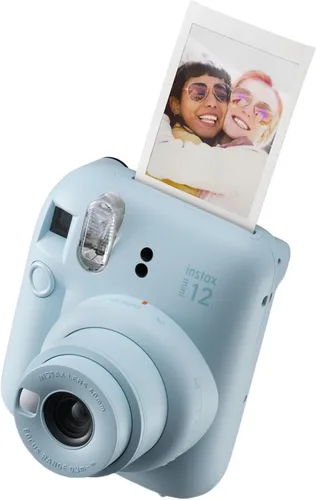 Vista 6 de Fujifilm Instax Mini - Paquete de 12 cámaras instantáneas azul pastel con película Fuji Instax Mini (20 hojas) + álbum de fotos + paño de limpieza