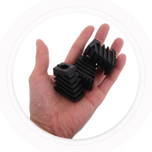 Vista 4 de 3pcs Drum Stand Rubber Feet Protector Pads Anti-slip Sturdy Rubber Drum Leg Covers Easy Installation Live Performances Recordings