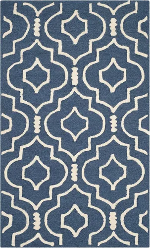 Vista 21 de SAFAVIEH Cambridge Collection - Alfombra decorativa de 2 x 3 pies, color beige y marfil, lana marroquí hecha a mano, ideal para zonas de alto
