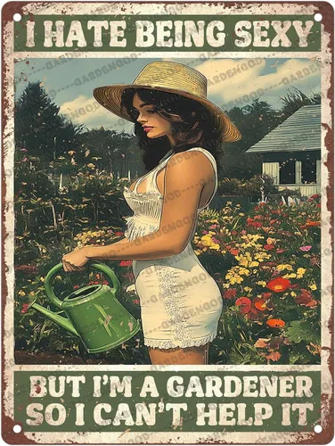 Vista 36 de Letrero de metal con texto en inglés «And Into the Garden I Go To Lose My Mind And Find My Soul For Mind», póster de hojalata para el hogar, hombre