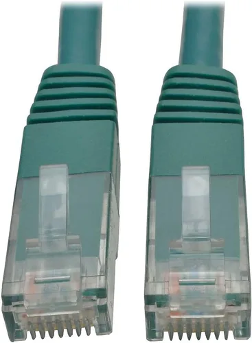 Vista 18 de Tripp Lite Cable de conexión moldeado Gigabit Cat6 Cat5e RJ45 M/M 550MHz Gris