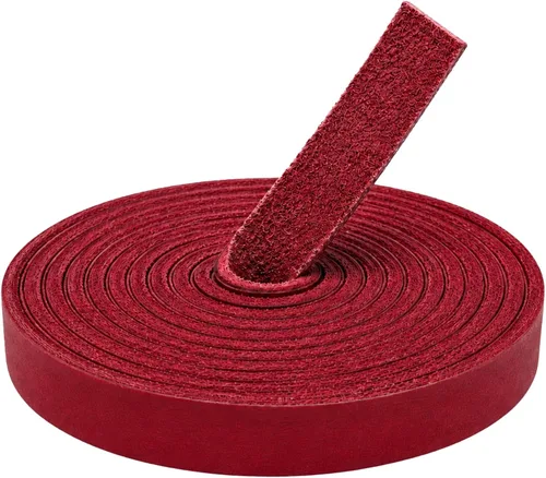 Vista 12 de TOFL Correa de cuero auténtico, tira de cuero de vaca de grano superior Beige