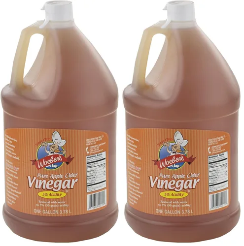 Vista 3 de Woeber's Vinagre de sidra de manzana puro, 5% de acidez, 128 onzas (jarra de 1 galón)