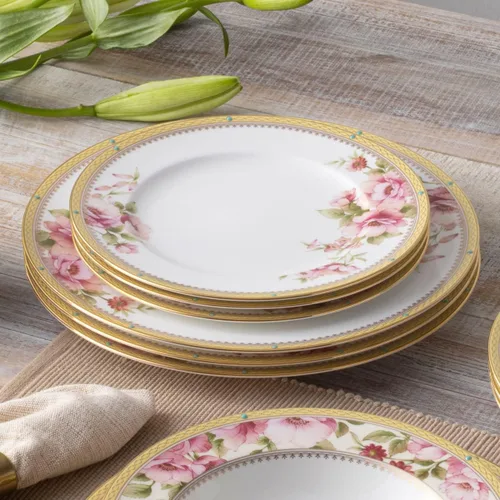 Vista 6 de Noritake Hertford - Juego de vajilla de 12 piezas, servicio para 4 personas