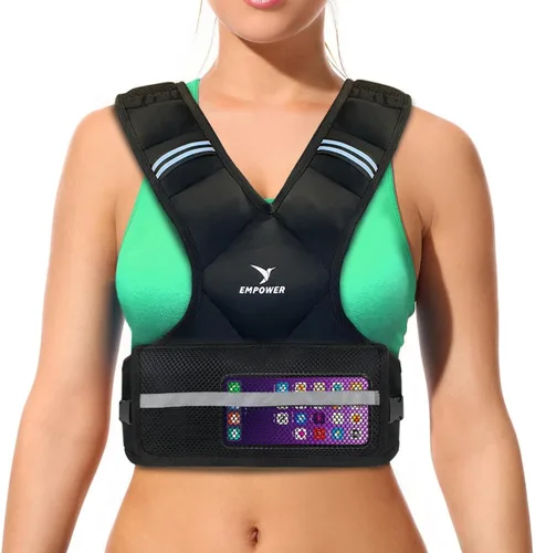 Vista 9 de EMPOWER Weighted Vest for Women with Reflective Strips – Fixed 8lbs, Adjustable 4-10lbs (4 in1) or Adjustable10-16lbs (4 in 1), Strengthen Muscles