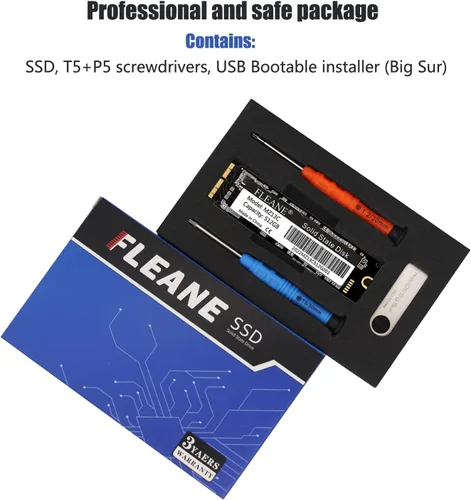 Vista 2 de MZ13C 1TB 1024GB PCIe NVMe SSD compatible con MacBook Air 2013-2017, MacBook Pro 2013-2015, iMac A1418 A1419 2013-2017, Mac mini A1347 2014