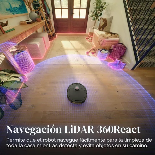 Vista 5 de Bissell Robot aspirador y trapeador FlexClean, Navegación LiDAR, HEPA, 4270