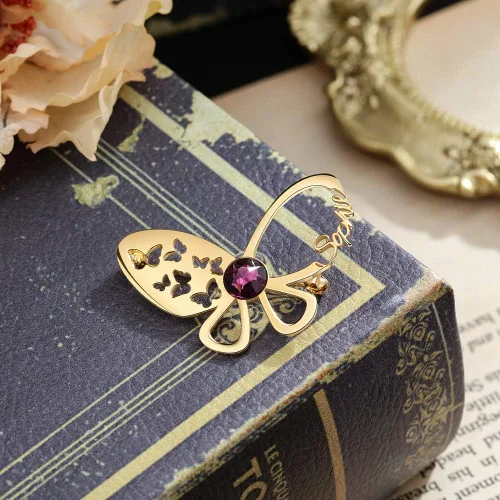 Vista 6 de Albertband Broche con nombre, regalos personalizados para ella, broche con nombre personalizado para madre y mujer, joyería de moda, regalos
