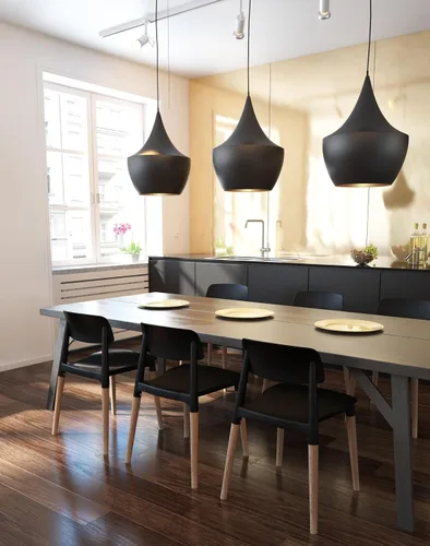 Vista 8 de Bel Dining Bistro Cafe Style - Juego de 2 sillas auxiliares minimalistas modernas (negro)