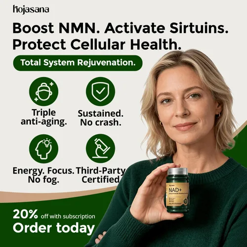 Vista 2 de Suplemento NAD para mujeres con resveratrol – Apoya la energía celular, antienvejecimiento y reparación del ADN – Suplemento NAD avanzado