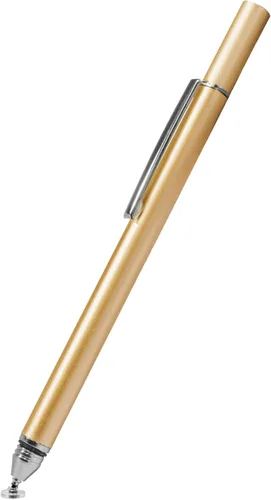 Vista 2 de BoxWave Lápiz óptico compatible con Motorola Edge 40 Pro, lápiz capacitivo FineTouch, lápiz capacitivo superpreciso, color dorado champán