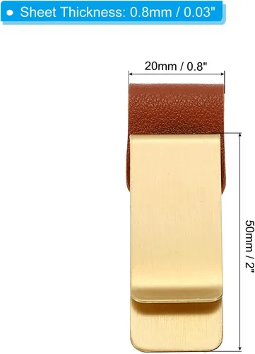 Vista 2 de PATIKIL Bucle para bolígrafo, paquete de 3 unidades de cuero para cuaderno de viajero, soporte para lápices, marcador de manga tallada con clip
