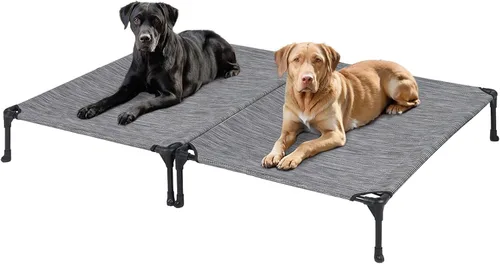 Vista 15 de Veehoo Cama elevada para perros medianos, para exteriores, cama elevada y refrescante para perros, cama para mascotas con malla transpirable, patas