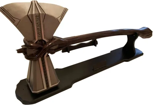 Vista 7 de Gmasking 2019 - Martillo de metal para cosplay de mitología nórdica base de soporte