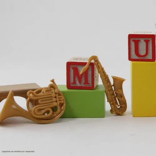 Vista 3 de Safari Ltd Instrumentos Musicales TOOB - Figuras: Trombón, Flauta, Saxofón, Guitarra, Violín, Cuerno, Trompeta, Clarinete - Juguetes Educativos