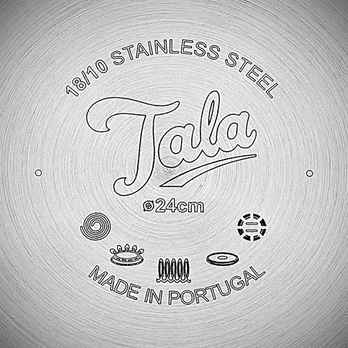 Vista 5 de Tala Performance - Juego de utensilios de cocina de acero inoxidable de 3 piezas, cacerolas con tapas de vidrio, 16, 18 y 7.9 in. Fabricado